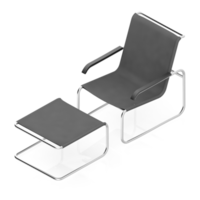 Isometric Chair 3D isolated rendering png