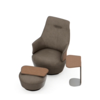 sillón isométrico aislado 3d render png