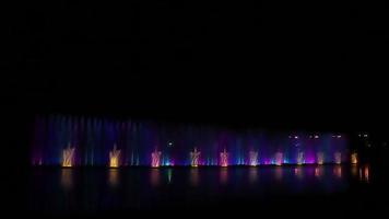 Europe's largest musical fountain with 3D effects and laser show. Vinnitsa. Ukraine. video