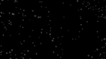 Animation of particles floating in space, colors, stars, background video