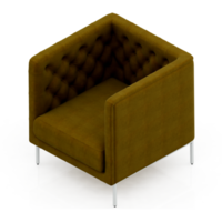 Isometric Armchair Isolated 3D render png