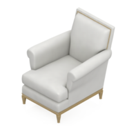 sillón isométrico aislado 3d render png