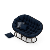 sillón isométrico aislado 3d render png