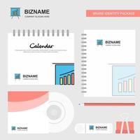 Presentation Logo Calendar Template CD Cover Diary and USB Brand Stationary Package Design Vector Template