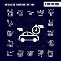 Business Concepts Line Icons Set For Infographics Mobile UXUI Kit And Print Design Include Monitor Document Computer Cloud Globe Internet Global Map Collection Modern Infographic Logo and P vector