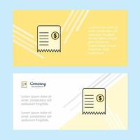 Invoice abstract corporate business banner template horizontal advertising business banner vector