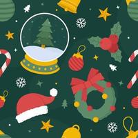 navidad, seamless, patrón, plano de fondo vector