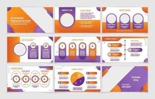 Business Presentation Slides Templates vector