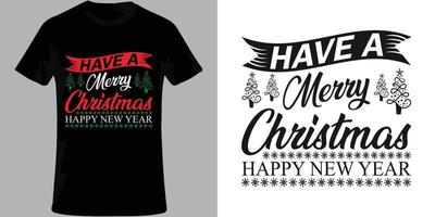 Christmas T-shirt Design.Happy new year. vector