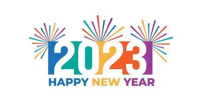 Happy New Year vector illustration for banner, flyer and greeting card