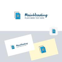 Setting document vector logotype with business card template Elegant corporate identity Vector