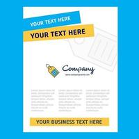 Sale tag Title Page Design for Company profile annual report presentations leaflet Brochure Vector Background