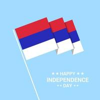 Republika Srpska Independence day typographic design with flag vector