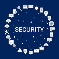 Creative Security icon Background vector