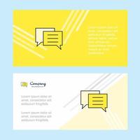 Chat bubble abstract corporate business banner template horizontal advertising business banner vector