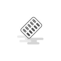 Tablets Web Icon Flat Line Filled Gray Icon Vector