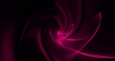 abstrakter hintergrund, video in hoher qualität 4k. eine rote sich bewegende spirale aus linien und wellen ähnlich einer magischen energie schöner glühender rauch im raum