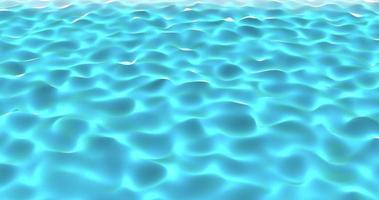 Bright glowing blue shiny transparent pool or sea water, liquid with waves and ripples background in high resolution 4k abstract animation motion design video