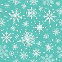 Simple Seamless Snowflake Background vector