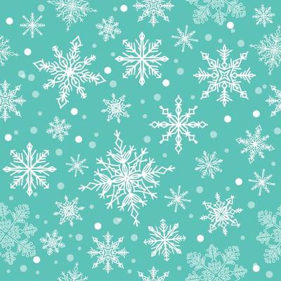 Simple Seamless Snowflake Background