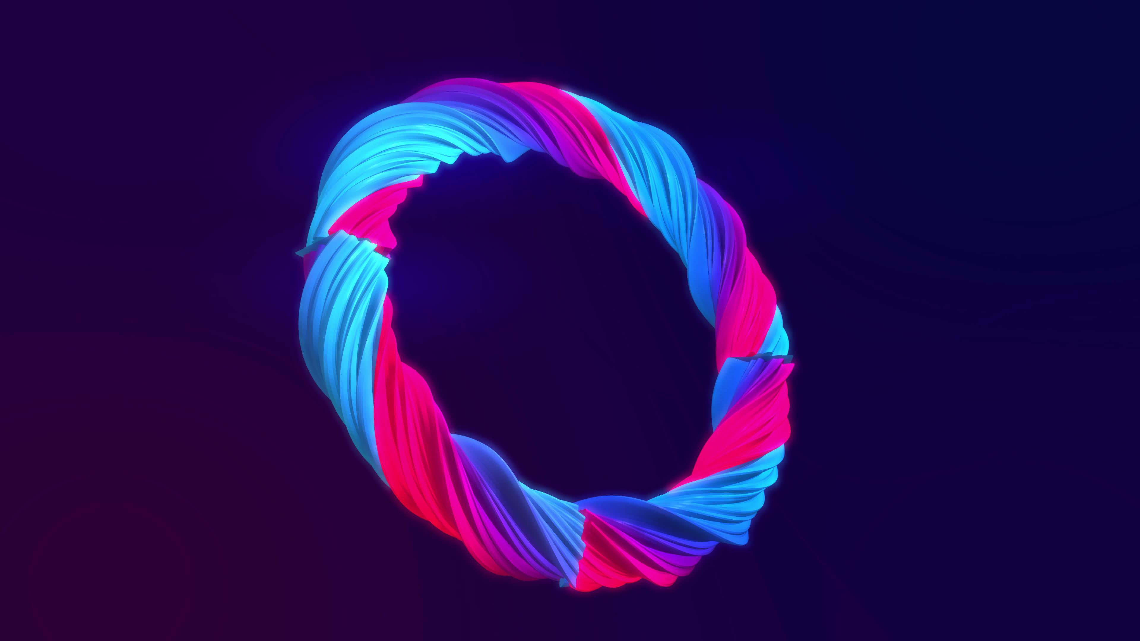 Abstract looped animation motion design with a beautiful bright 3d