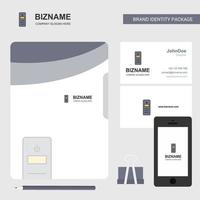 CPU Business Logo File Cover Visiting Card and Mobile App Design Vector Illustration