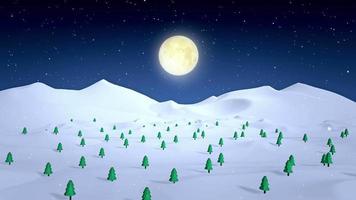 noche de luna de navidad