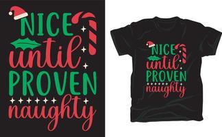 Christmas t-shirt design for merry Christmas day vector