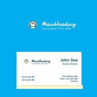 coat logo Design with business card template Elegant corporate identity Vector