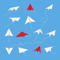 Paper plane Vector icon design illustration