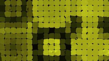 fondo de movimiento de superficie de onda de agua de efecto de tono amarillo rectangular abstracto video