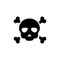 Skull vector icon illustration design