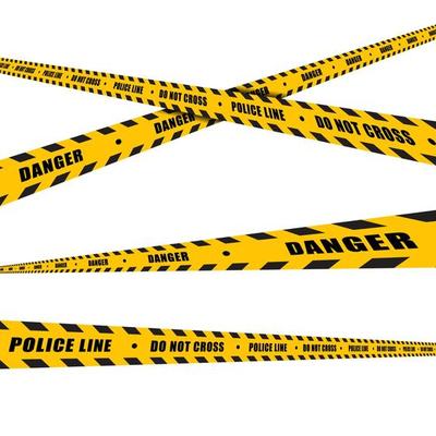 Warning Line police vector design