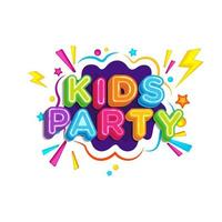 Kids Title Event Vector icon design