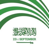 vector de tarjeta de diseño del día de la independencia de arabia saudita