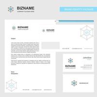 Code Business Letterhead Envelope and visiting Card Design vector template