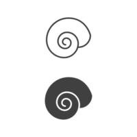 Snail Vector icon design illustration