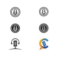 Podcast Vector icon design illustration