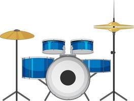 Drum set musical instrument vector
