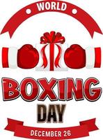 Boxing Day Banner Design vector