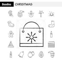 Christmas Hand Drawn Icons Set For Infographics Mobile UXUI Kit And Print Design Include Sale Document File Text Music Sound Media Multimedia Collection Modern Infographic Logo and Pictogr vector