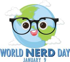 World Nerd Day banner design vector