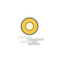 Flat Saw Icon Vector