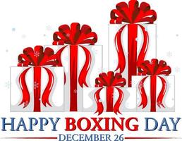 Happy Boxing Day banner design vector