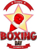 Boxing Day Banner Design vector