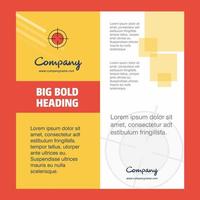 Focus Company Brochure Title Page Design Company profile annual report presentations leaflet Vector Background