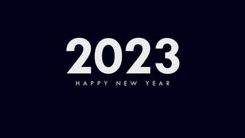 gelukkig nieuw jaar 2023 modern en koel animatie intro outro video