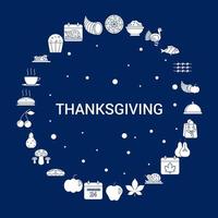 Creative Thanksgiving icon Background vector