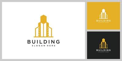 Buildings real estate logo vector