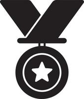 icono de marca correcta de la insignia. icono aprobado. icono de medalla certificada. símbolo de verificación de aprobación vector